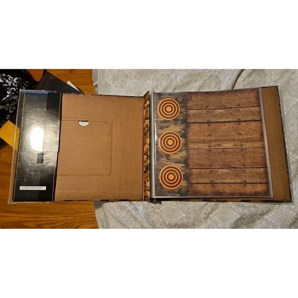 The Paper Studio 8x8 Hunting Theme Ready Made Scrapbook Photo Album 20 Pages NIP